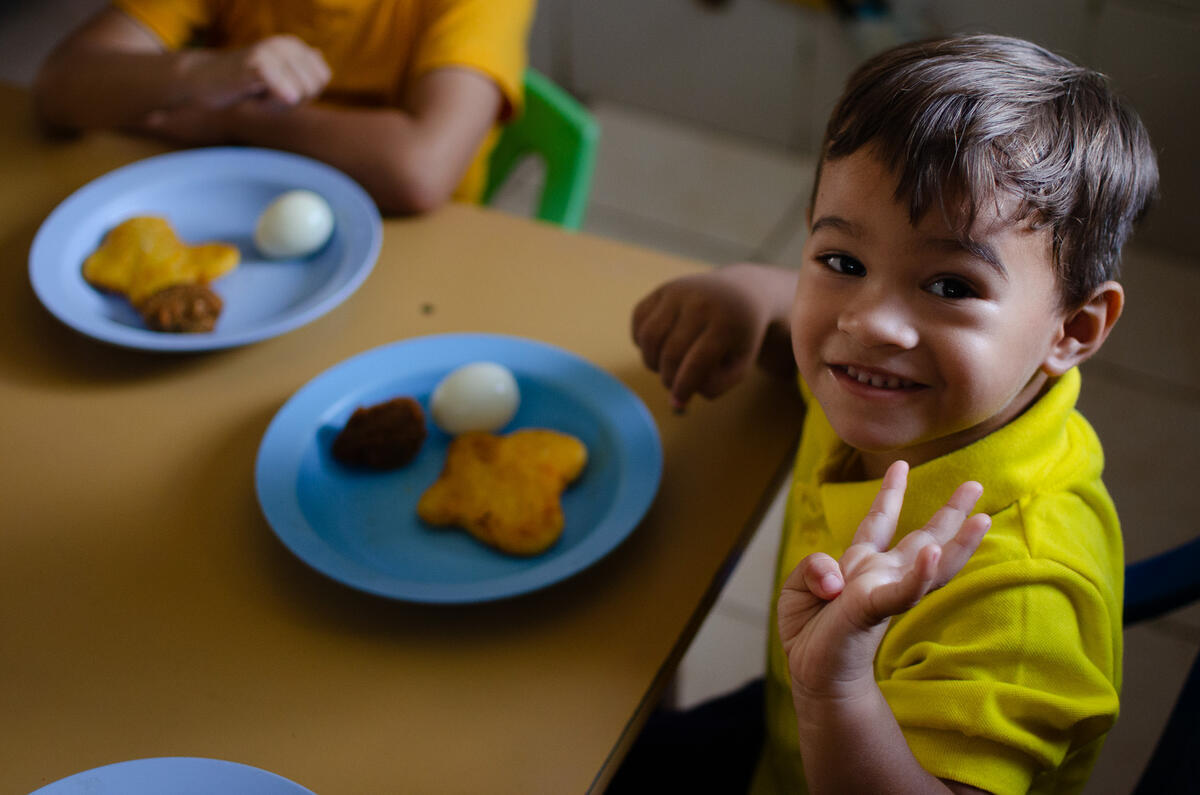 WFP/Marianela Gonzalez. WFP school meals programme in the Sucre state, Venezuela