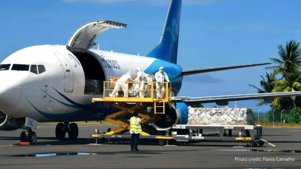 WFP's Pacific Humanitarian Air Service flies vital medical supplies to Kiribati