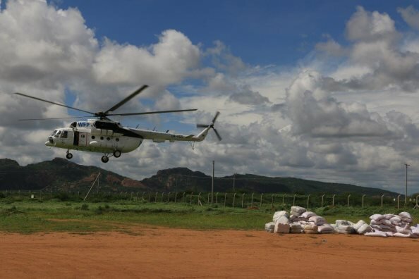WFP Airlifts Kenyan Government relief food as floods cut off major roads in parts of the country 