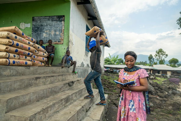 WFP provides food to thousands displaced from Goma after Volcano eruption