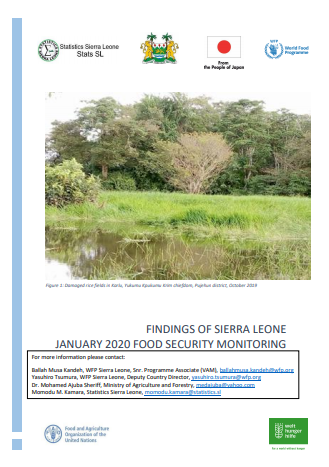 Findings of Sierra Leone Food Security Monitoring - Jan 2020