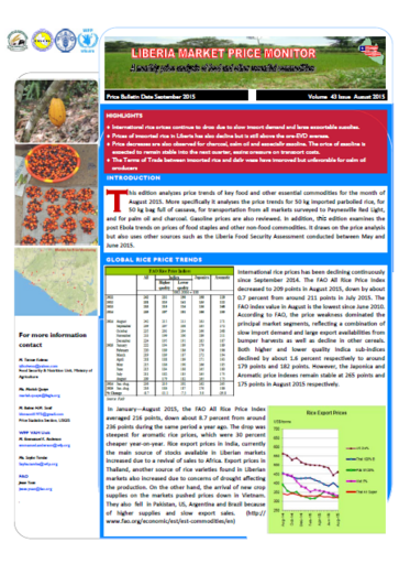 Liberia - Market Price Monitor, 2015