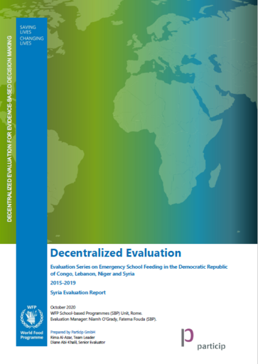 Syrian Arab Republic, School Feeding in Emergencies: an evaluation