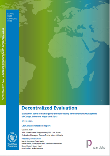 Democratic Republic of Congo, School Feeding in Emergencies: an evaluation 