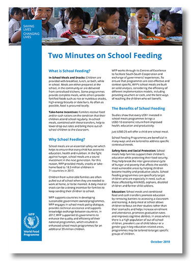 School Feeding Factsheets