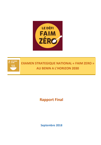 Zero Hunger Strategic Review - Benin 2018