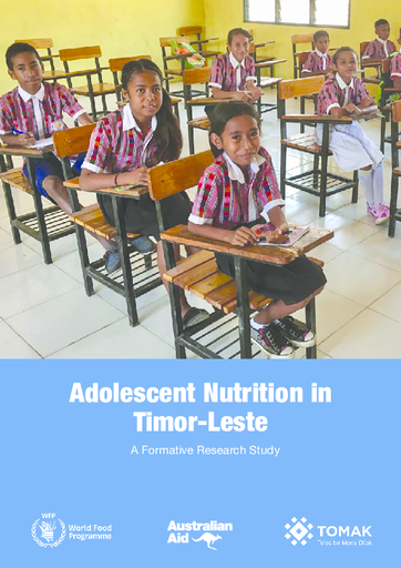 2019 - Timor Leste - Adolescent Nutrition