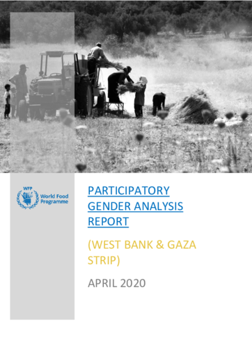 WFP Palestine - Participatory Gender Analysis Report - West Bank and Gaza Strip - April 2020