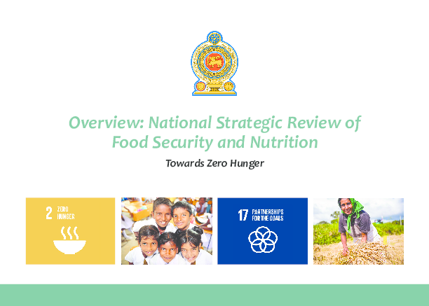 2017 Sri Lanka - National Strategic Review of Food Security & Nutrition