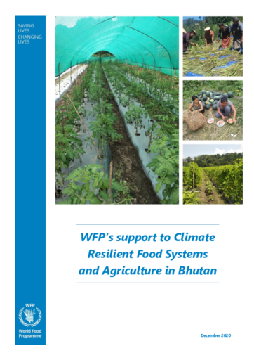 WFP support to Climate Resilient Food Systems and Agriculture in Bhutan - 2020