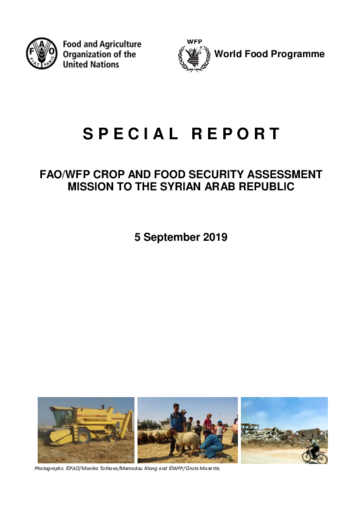 Syria Crop and Food Security Assessment Mission
