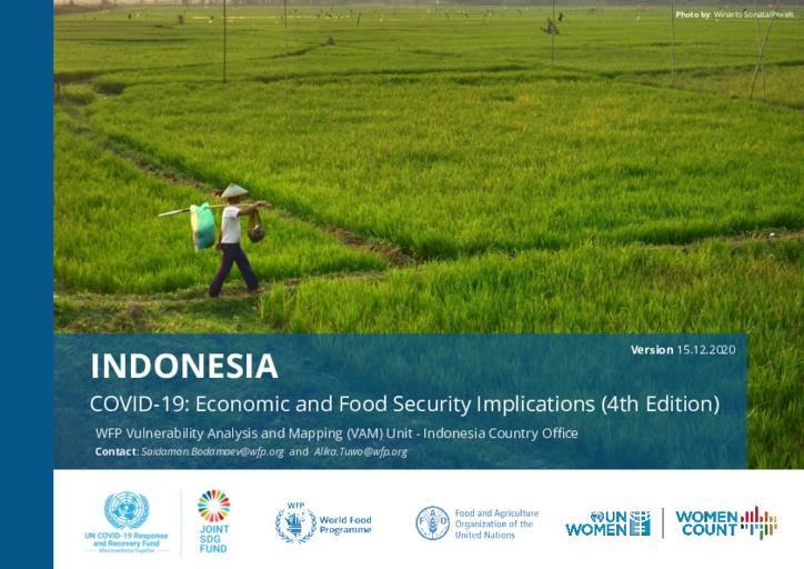 COVID-19 Economic and Food Security Implications for Indonesia - 4th Edition December 2020