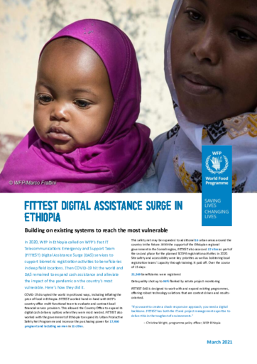 FITTEST Digital Assistance Surge in Ethiopia - 2021