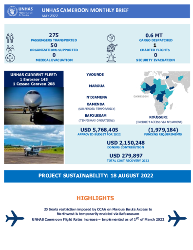 UNHAS Monthly Brief - Cameroon