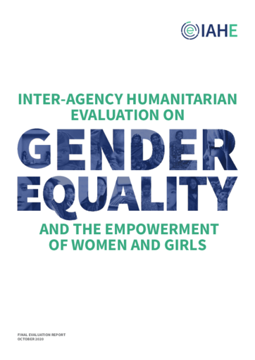 Inter-Agency Humanitarian Evaluation on Gender Equality and the Empowerment of Women and Girls (GEEWG)