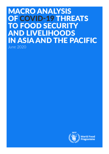 Macro Analysis of COVID-19 - Threats to Food Security and Livelihoods in Asia and the Pacific