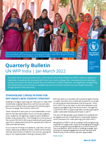 UN WFP India - Quarterly Bulletin Jan-Mar 2022