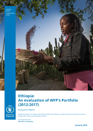 Ethiopia: An evaluation of WFP's Portfolio (2012-2017)