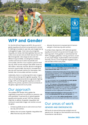 WFP and Gender Brief