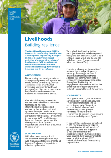 2019 - Livelihoods - Building Resilience