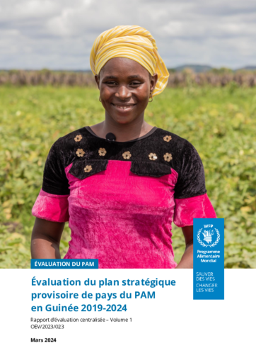 Evaluation of Guinea WFP Interim Country Strategic Plan 2019-2024