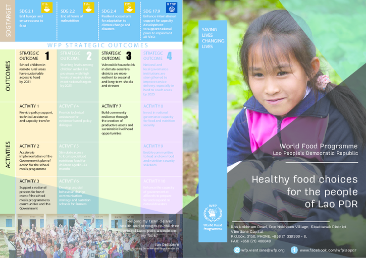 Healthy food choices for the people of Lao PDR