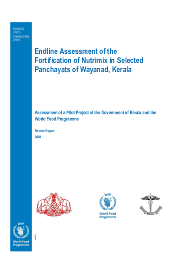 Endline Assessment of the Fortification of Nutrimix in Selected Panchayats of Wayanad, Kerala