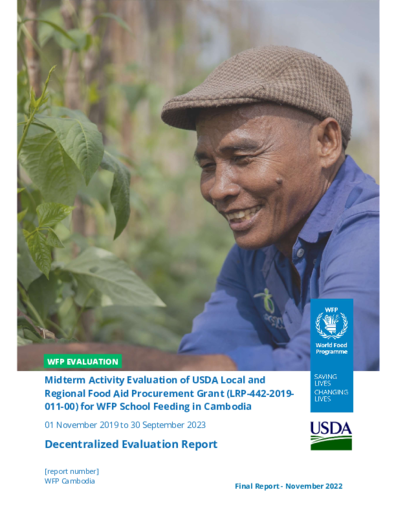 Cambodia, USDA Local and Regional Food Aid Procurement: evaluations
