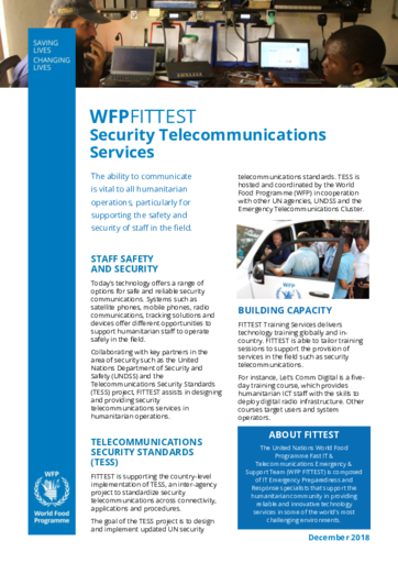 2019 WFPFITTEST - Security Telecommunications Services