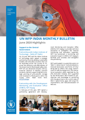 WFP India - Monthly Bulletin