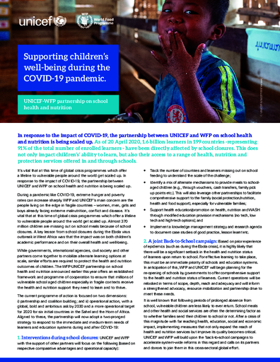 Supporting children's well-being during the COVID-19 pandemic