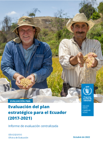 Evaluation of Ecuador WFP Country Strategic Plan 2017-2021