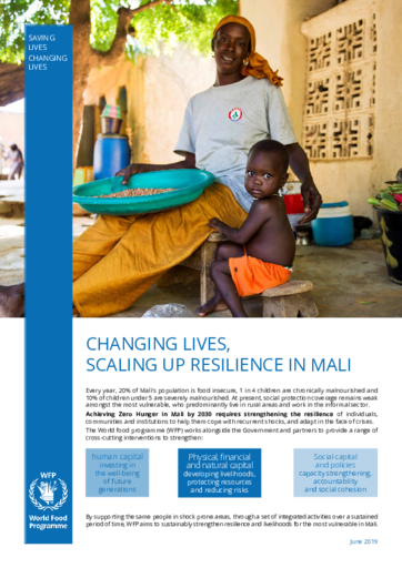 WFP Mali - Changing Lives, Scaling Up Resilience