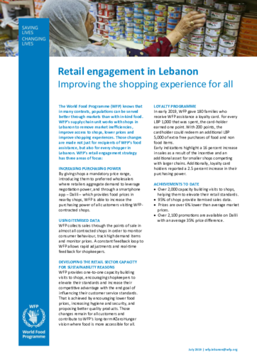 2019 - Retail engagement in Lebanon