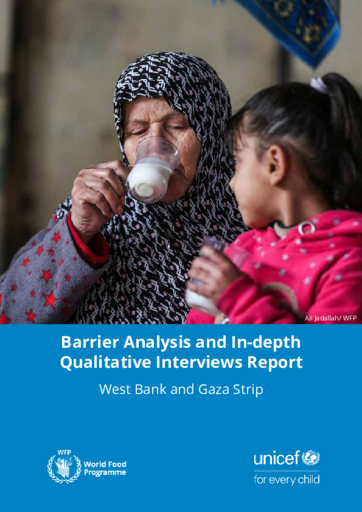 WFP Palestine - Barrier Analysis & In-Depth Qualitative Interviews Report - April 2020