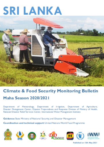 Climate and Food Security Monitoring Bulletin – Maha Season 2020/2021