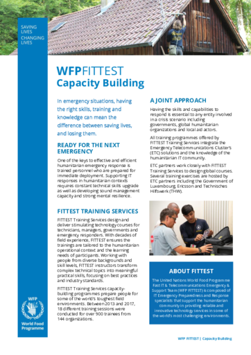2019 WFPFITTEST - Capacity Building