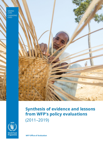 Synthesis of Evidence and Lessons from WFP's Policy Evaluations (2011-2019) 