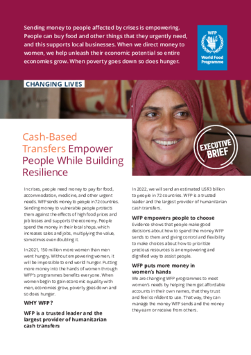 Changing Lives – Cash-Based Transfers