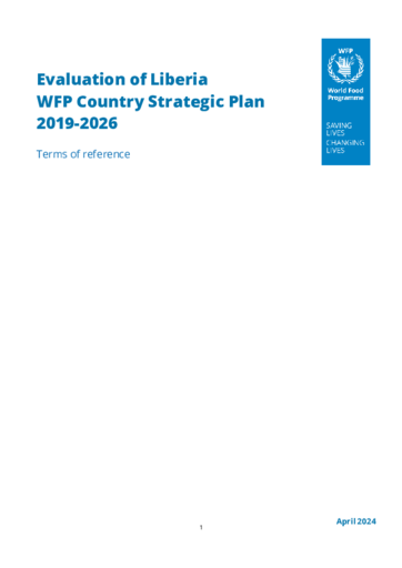 Evaluation of Liberia WFP Country Strategic Plan 2019-2026
