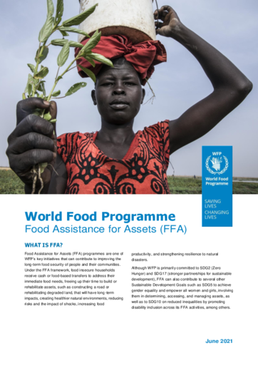 WFP Food Assistance for Assets (FFA) - 2021