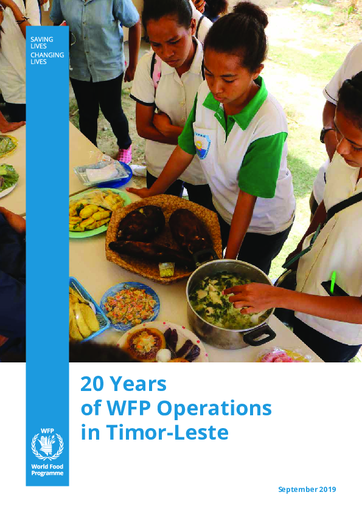 Twenty years of WFP Operations in Timor-Leste