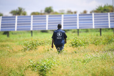 Solar powered Water pump build by WFP to support smallholder farmers in Dolo-Ado woreda Good-bokol village.