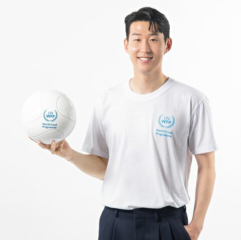 South Korean footballer Son Heung-Min kicks off WFP Goodwill Ambassador role