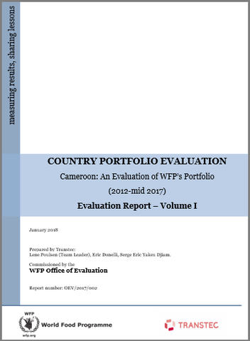 Cameroon: An Evaluation of WFP's Portfolio (2012-2017)