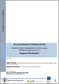 Burkina Faso CP 200163 (2011-2015): A mid-term Operation Evaluation