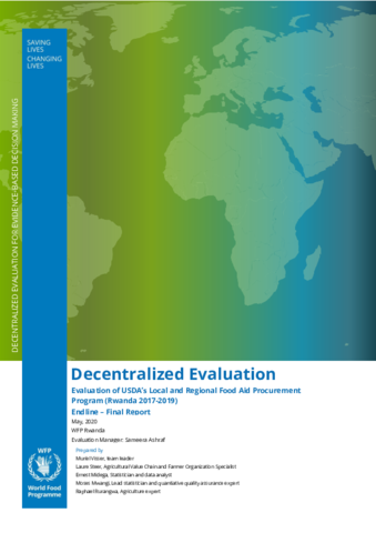 Rwanda, Local Regional Procurement Project (2017-2019): Endline ...