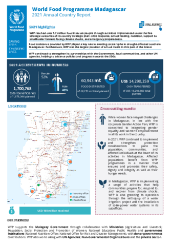 World Food Programme Madagascar 2021 Annual Country Report Highlights   9a546e085fce232fc99f444d93eccc29 