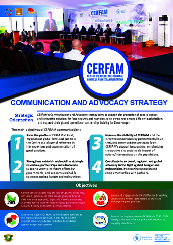 Cerfam Communications And Advocacy Strategy World Food Programme