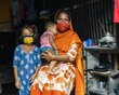 Mother and children in Bangladesh